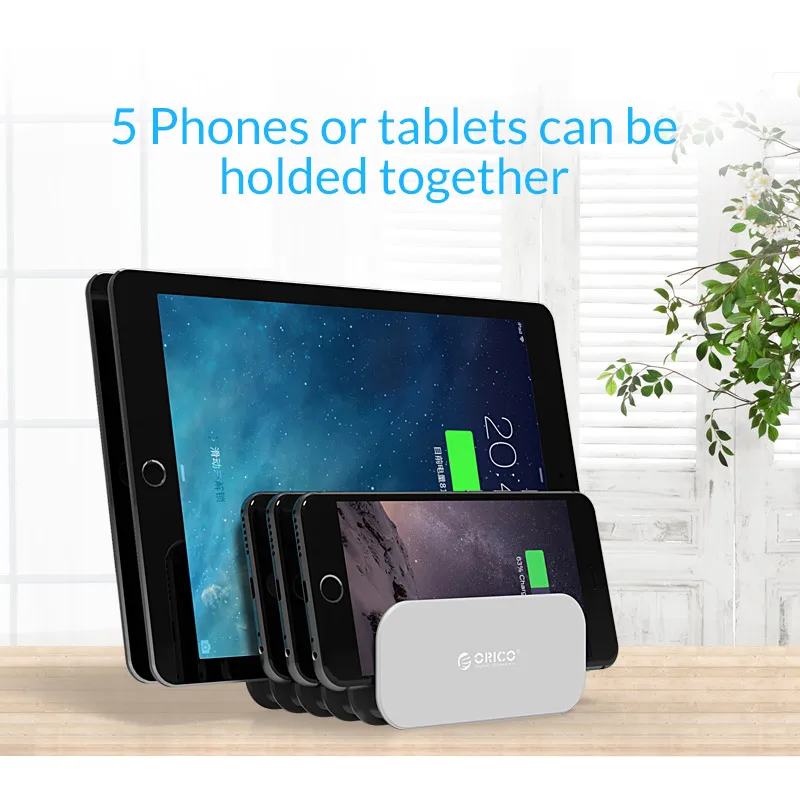 ORICO Universal 5 Brackets Mobile Phone Holder Stand for iphone ipad Tablet DIY Combination Desk Charging|phone holder universal|desk phone