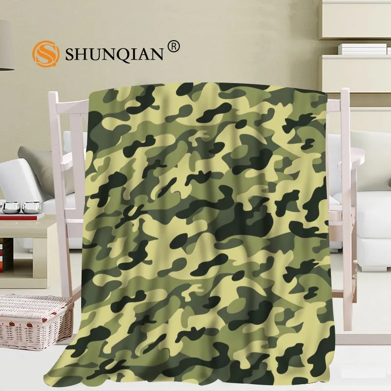 Камуфляж фон Одеяло мягкая DIY диван кровать броска Пижама комбинезон для детей