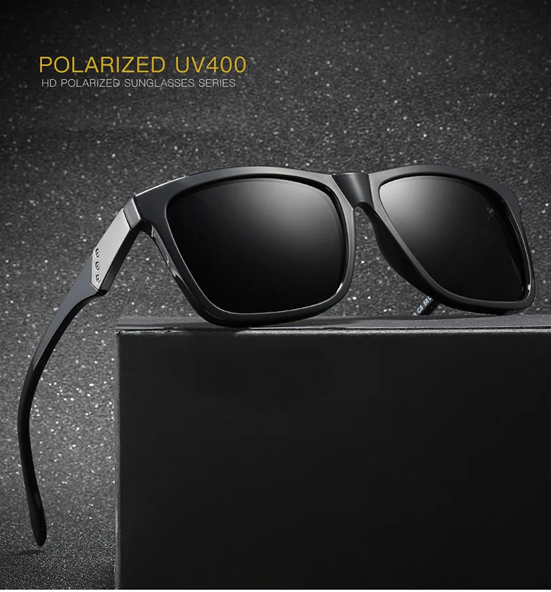 Sports Outdoor Sunglasses Men Mens Driving Shade Eyewewar Polarized Sunglass TR90 Square Vintage Sun Glass P0043 -FDY | Аксессуары для