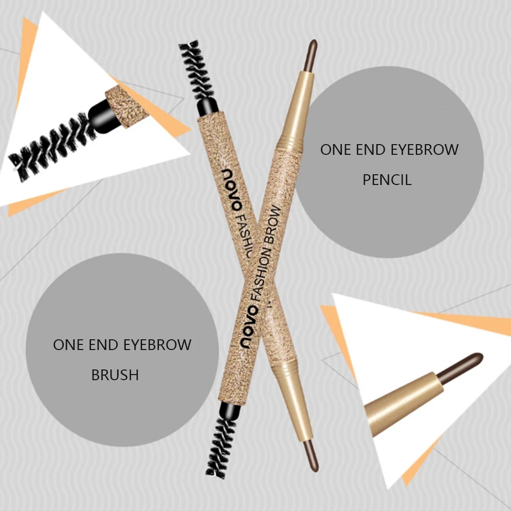 Manooby Waterproof Long-lasting Easy to Wear Eyebrow Enhancers 4 Color Automatic Pen with 3 refill Pencil | Красота и здоровье