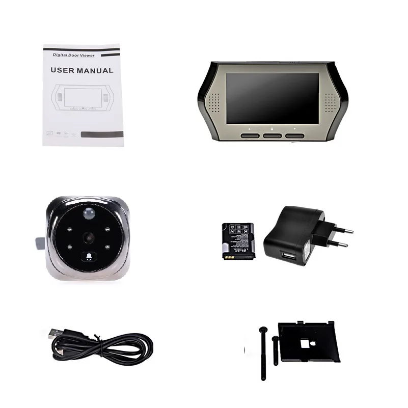 Camara Mirilla цифровой умный дом deurbel 4 3 дюймов TFT LCD IR ночное видение PIR Обнаружение