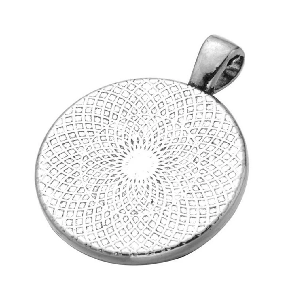 Hot Sale 25mm DIY handmade necklace alloy round bottom accessories | Украшения и аксессуары