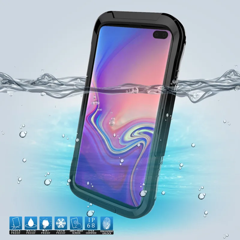 

Water Proof Case for Samsung S10e S10 S9 S8 S10 Plus S7 Edge Note 8 9 WaterProof Full Protect Underwater Diving Anti-knock Funda