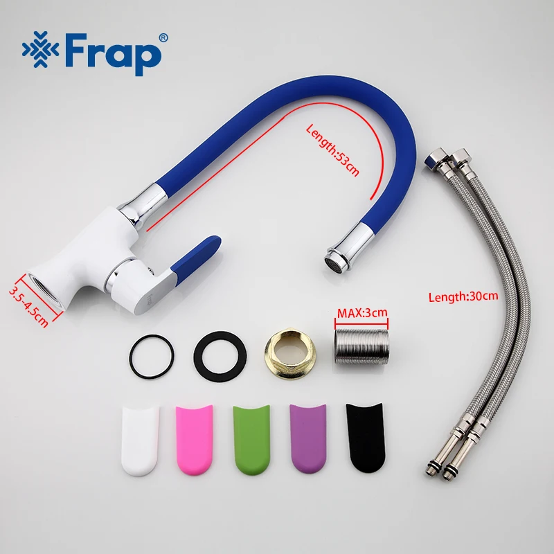 Смеситель для раковины Frap F1034F4034f714 Многоцветный кран из силикагеля в любом