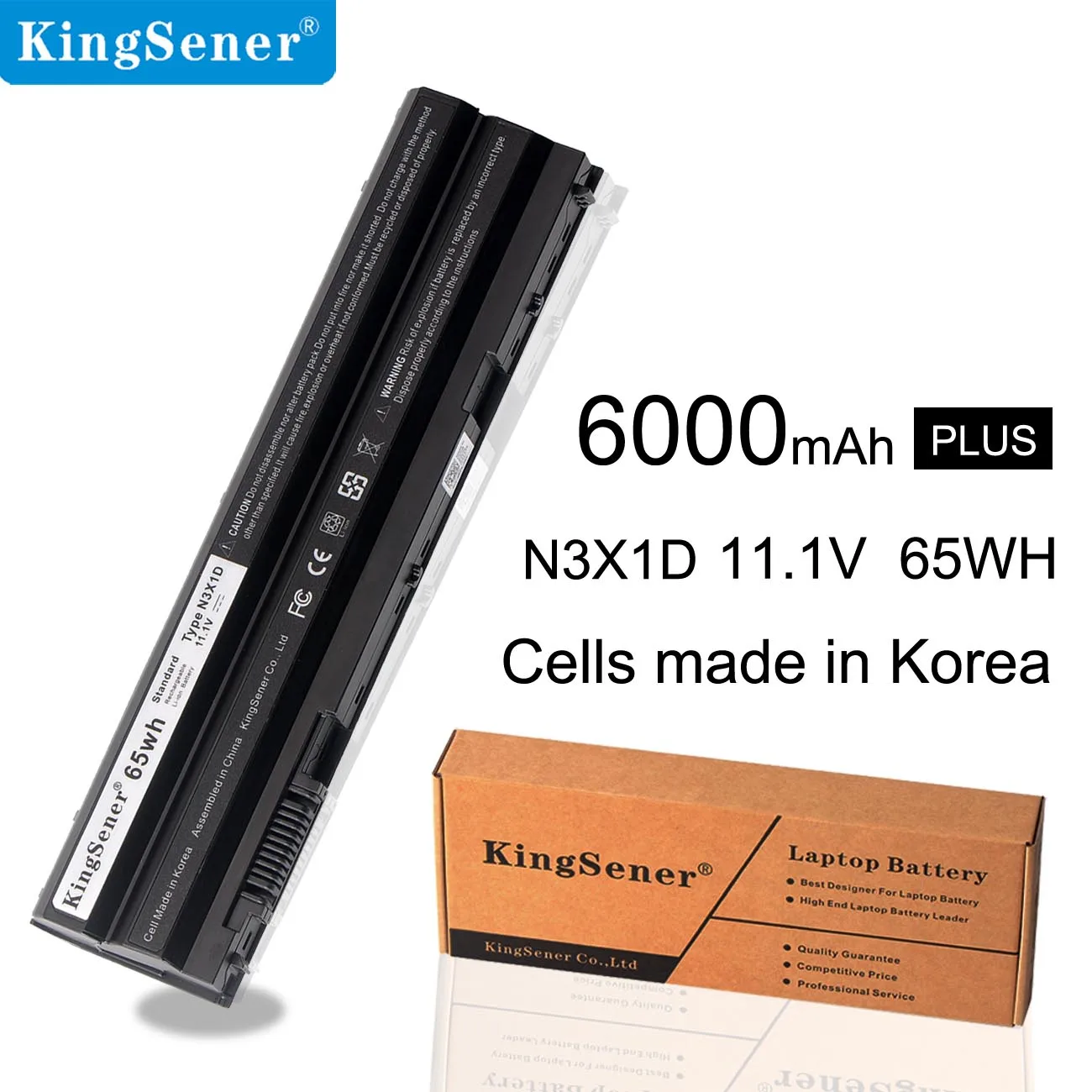 KingSener Корея сотовый N3X1D Батарея для Dell Latitude E5420 E5430 E5520 E5530 E6420 E6520 E6430 E6440 E6530 M5Y0X hxvw T54FJ