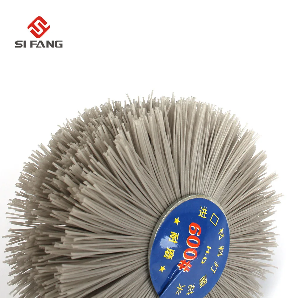 

3Pc 80MM Abrasive Wire Grinding Wheel 6MM Shaft Nylon Bristle Brush For Wood Furniture Mahogany Polishing Rotary Tools