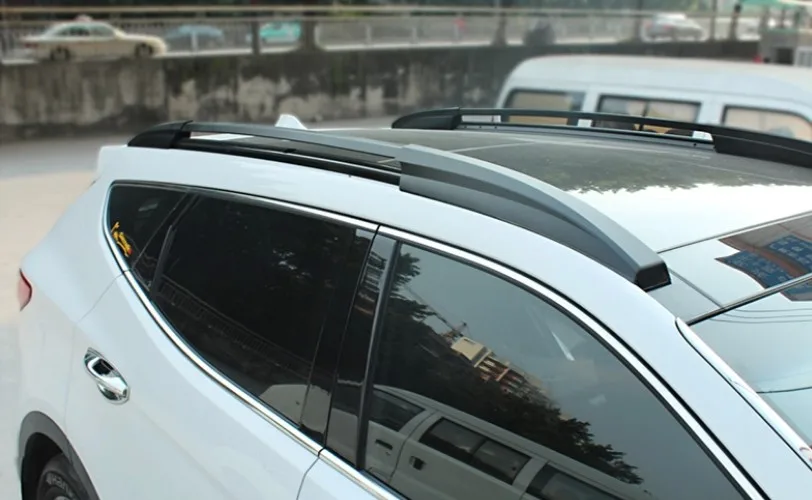 

Roof Racks Luggage Rack For Hyundai Santa Fe ix45 2013 2014 2015 2016 2017 High Quality Aluminium Auto Accessories