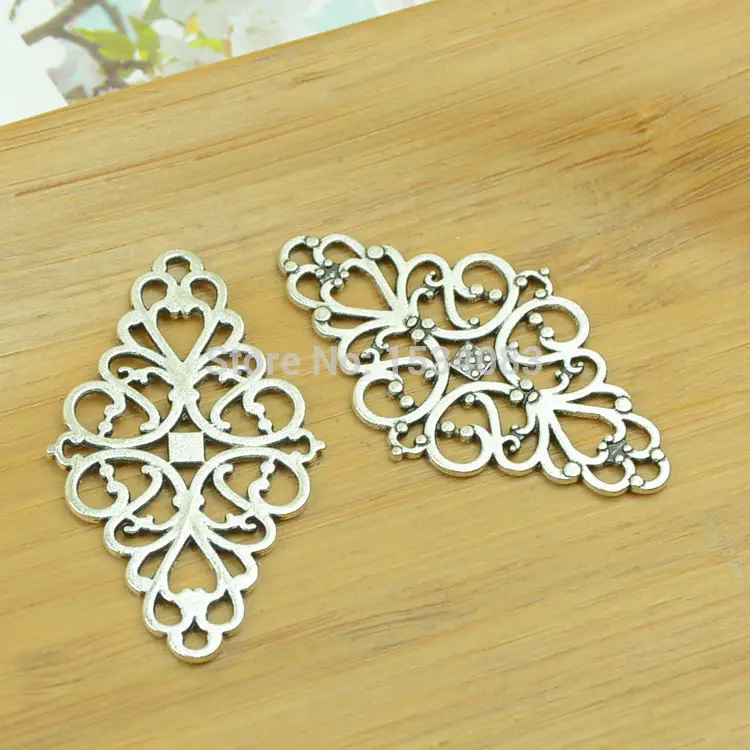 Бесплатная доставка 100 шт. тибетского серебра радужный цветок разъем шарм