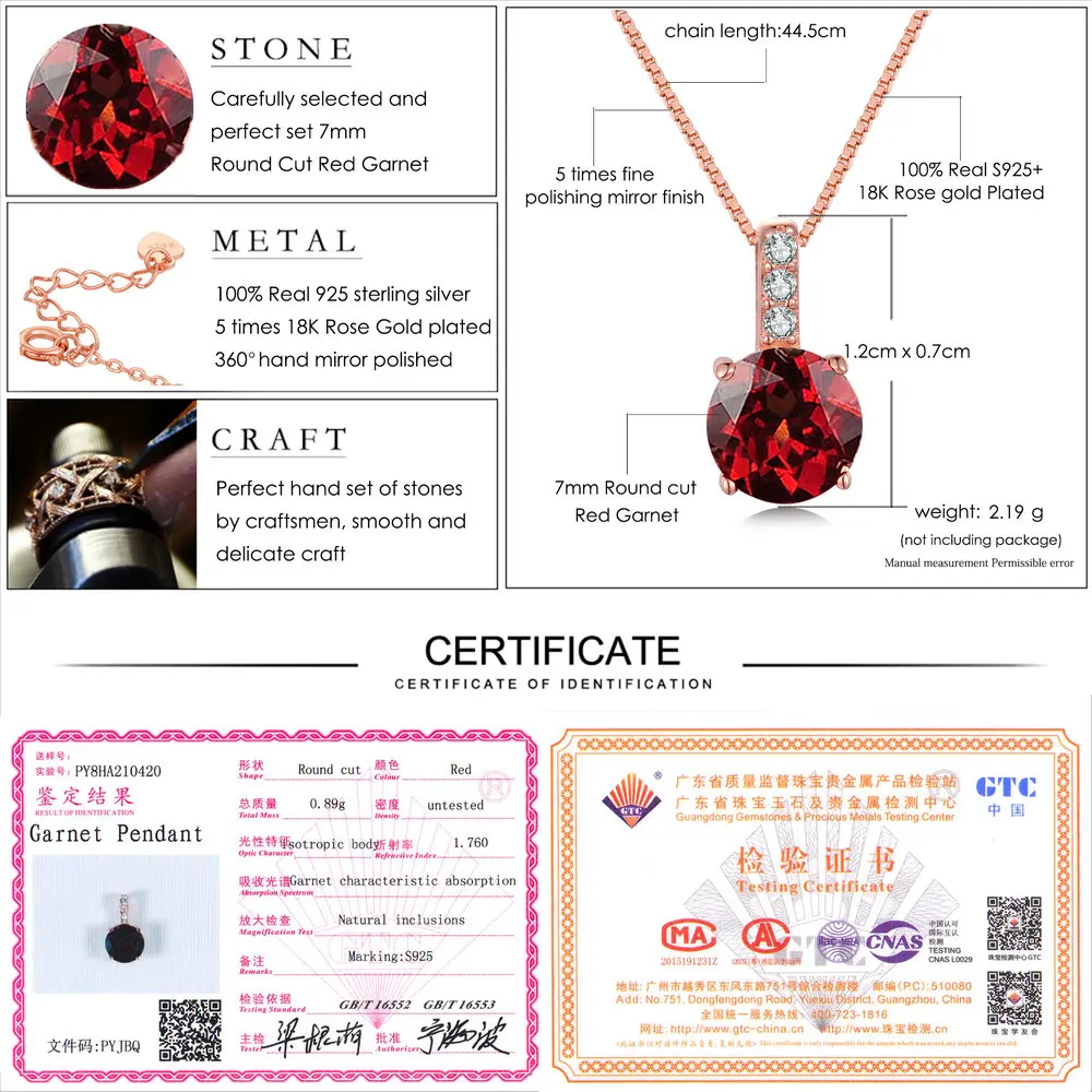 

LAMOON 2017 New 100% Real Natural Red Garnet 925 Sterling Silver Jewelry Sets S925 Fine Jewellery for Women Wedding V014-2