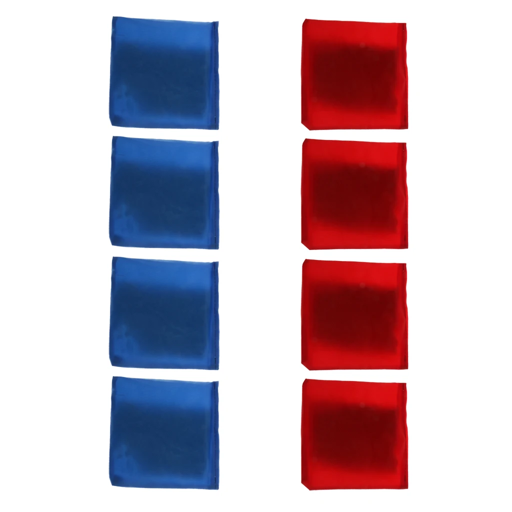 

8 Pieces Durable Double Layer Cornhole Bag Blue & Red For Backyard Bean Bag Toss Corn Hole Game