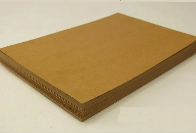 

I'MFINE,High quality A4 Brown Kraft Paper Paperboard Cardboard Card Blank 200gsm 250gsm 300gsm 350gsm Wholesale!