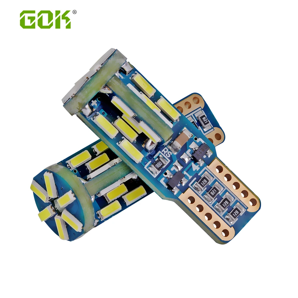 1pcs t10 led canbus T10 30led 4014 smd LED No OBC Error 194 168 W5W 30smd nonpolarity Interior Light Wedge bulb | Автомобили и