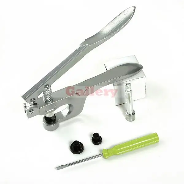 

2 Sets Lot Plastic Snap Fastener Installation Tools Hand Pressure Pliers