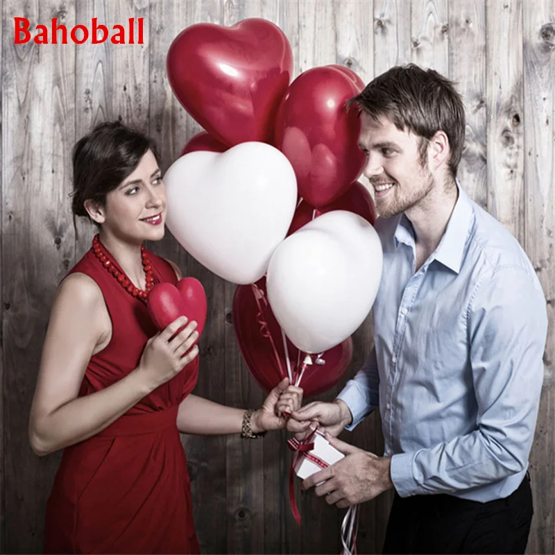 

10pcs 12inch 2.2g Heart Latex Balloons Wedding Party Decoration Balloon Valentine's Day Air Ballon Kids Party Inflatable Globos