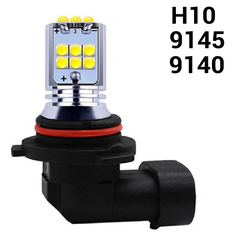 2 шт. 1800LM H8 H11 H10 H16 5202 PS X 24W 9006 HB4 9005 HB3 PY24W P13W светодиодный лампы Противотуманные фары автомобиля Авто противотуманных фар белого и желтого цвета 12V 24V