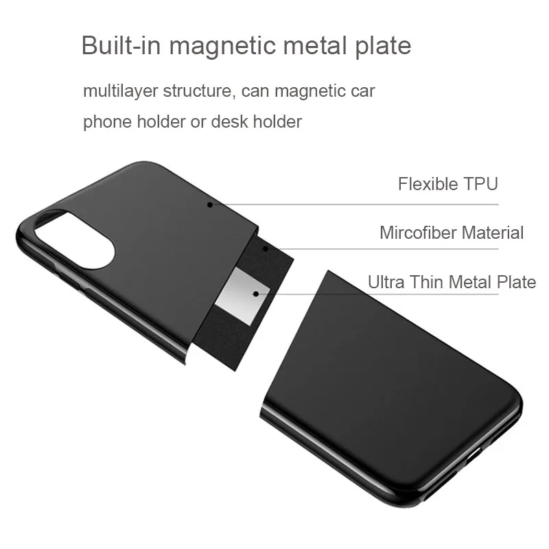 Для iphone 7 7plus чехол для телефона магнитный автомобильный держатель 8 6 6s plus X XS MAX XR