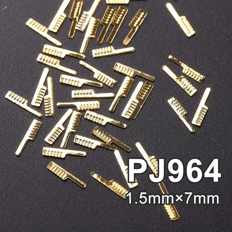PJ964 Blueness 500 шт Металлические золотые стеклянные заклепки для ногтей Блестящий металлический скраб дизайн амулеты мульти-формы 3D дизайн ногтей украшения - Цвет: PJ964