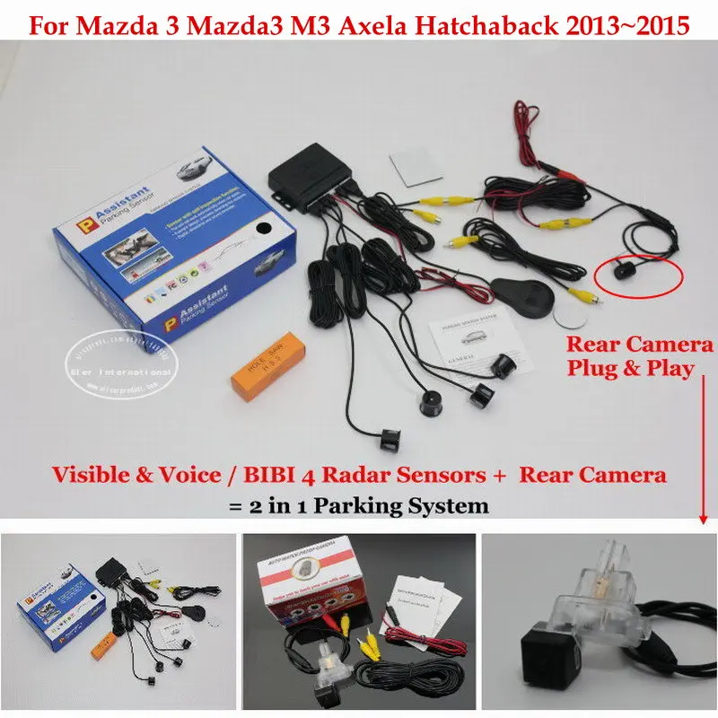 Для Mazda 3 Mazda3 M3 Axela Hatchaback 2013 ~ 2015Car парковочные датчики заднего вида камера с
