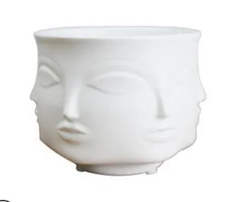 white pot Jonathan Adler Dora Maar Musa Vaas bloempotten plantenbakken Muse Noir Dora Maar slakom/kaars stand/plantenbakken - Цвет: white pot