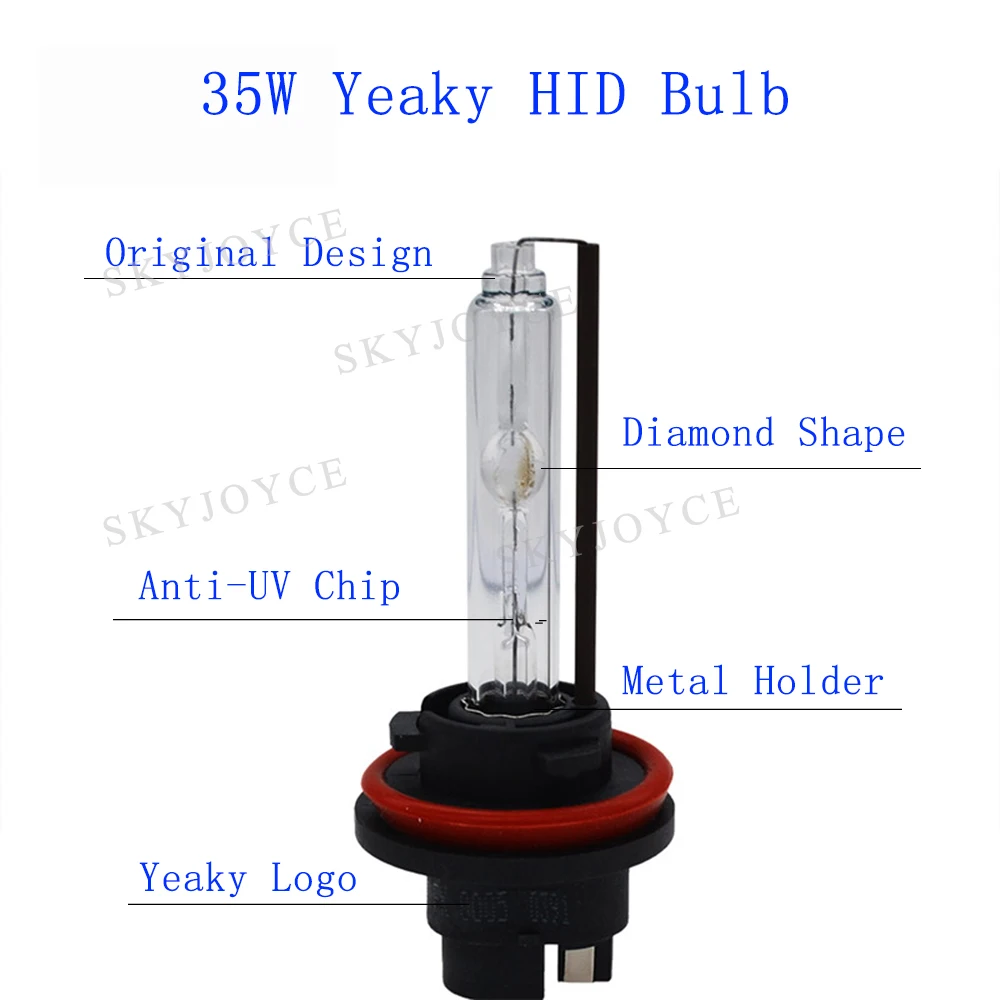 SKYJOYCE 35 Вт Yeaky Canbus HID XenonKit 4500K 5500K оригинальная H1 H7 H11 D2H лампа 12 В Hylux 2A88