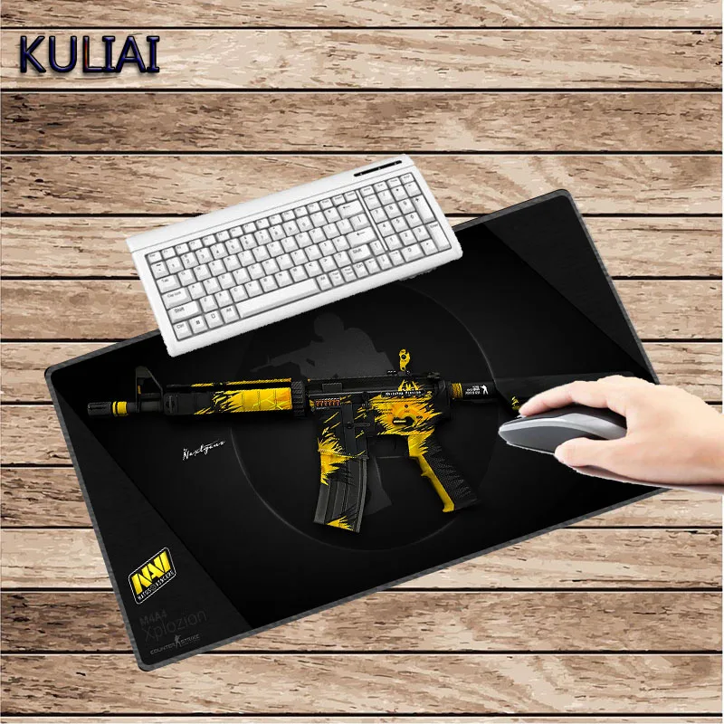 Коврик для мыши XGZ, черный, 300x700x2 мм, для игрового ноутбука