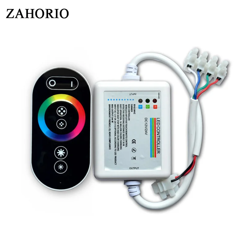 DC12V 24V 18A RGB RF беспроводной пульт дистанционного управления сенсорной панелью