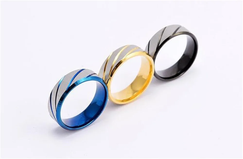Titanium Rings for Men Stainless Steel Blue / Black Gold 3 Colors Christmas Gift Free Shipping | Украшения и аксессуары