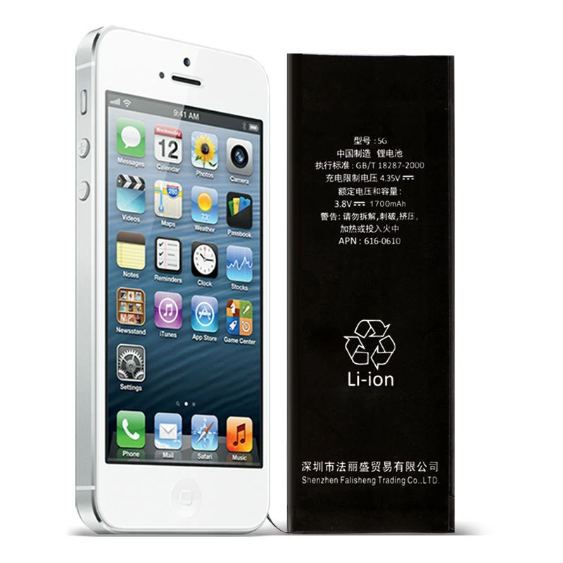 2020 100% оригинальный FERISING Новый аккумулятор для телефона iPhone 5 5G емкость 0 цикл I5