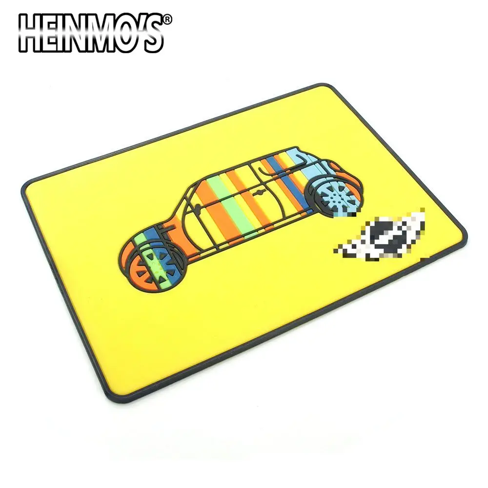 Yellow With Car Для MINI Cooper R56 S One Аксессуары Противоскользящий коврик для авто для MINI Countryman R60 автомобильный резиновый коврик для MINI R55 F54 F56 F60 - Название цвета: Yellow With Car