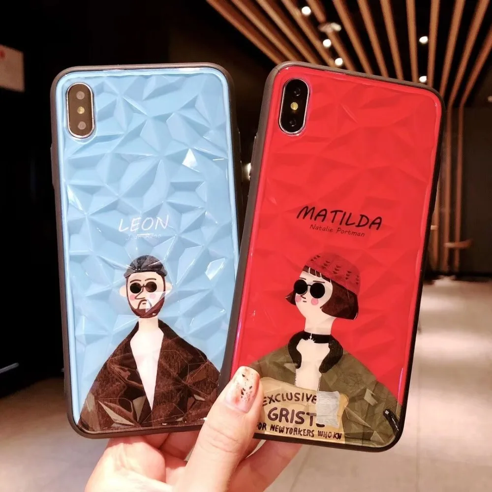 Чехол Ourpho с алмазным узором для IPhone X XR XS MAX Couple Phone iPhone 6 6s 7 8 plus|Чехлы-накладки| |