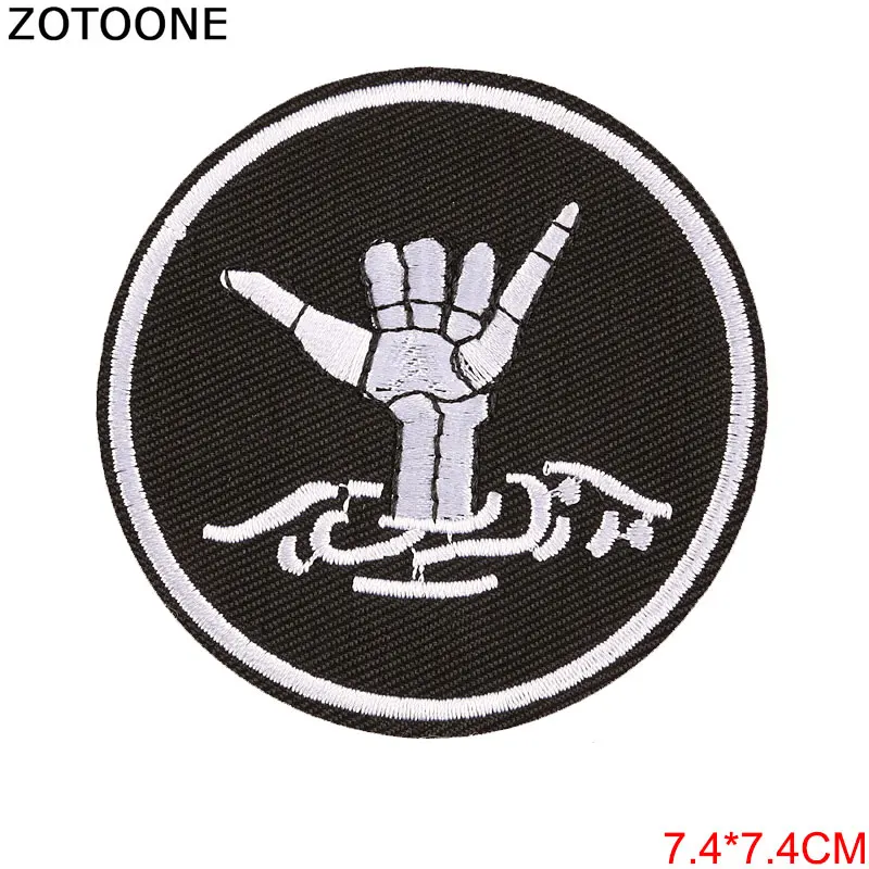 13 ZOTOONE инопланетянин Байкер железные нашивки для одежды наклейки аппликация Diy странные вещи Единорог Вышивка патч полосатая одежда - Цвет: 13