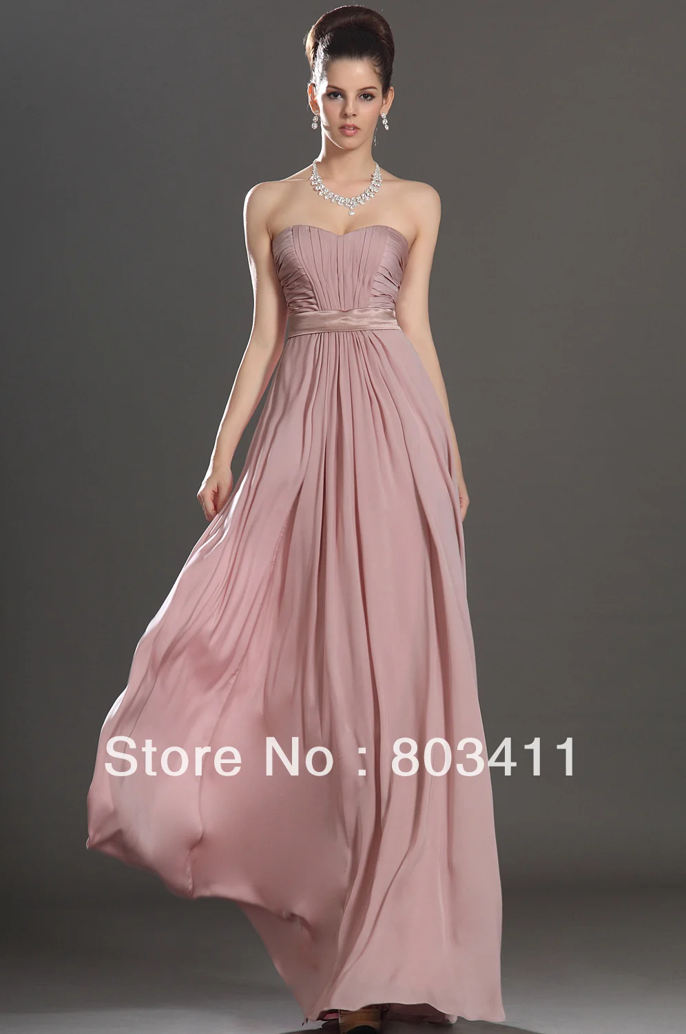Очаровательное вечернее платье А силуэта без бретелек вечерние платья в стиле