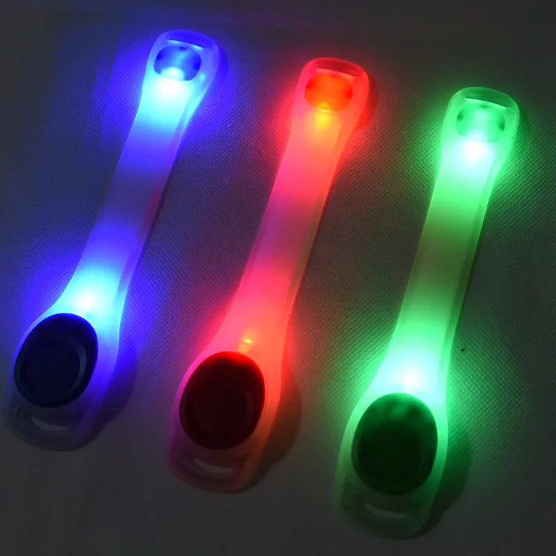 Glowing running arm with led sport bracelet night riding safety light leggings wristband reflective equipment | Спорт и развлечения