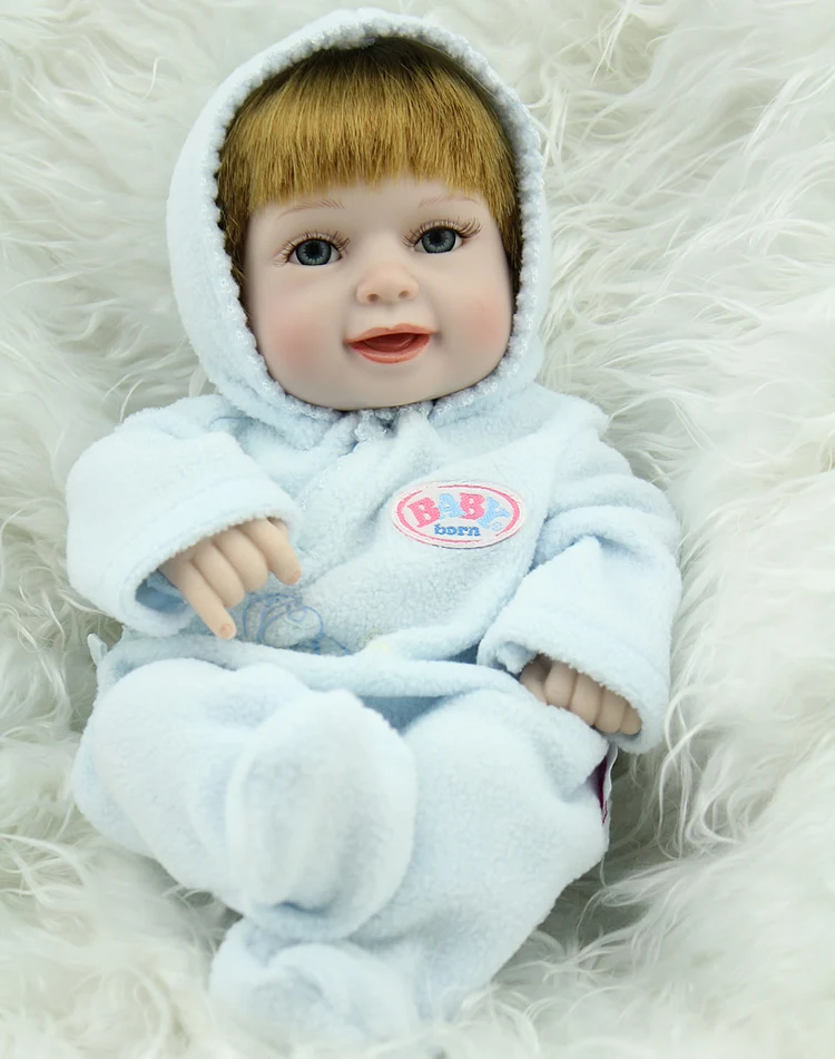 NPKDOLL Small Reborn Baby Dolls Safe Vinyl Alive Bonecas Boy 11 Inch Birthday Gift For Kids | Игрушки и хобби
