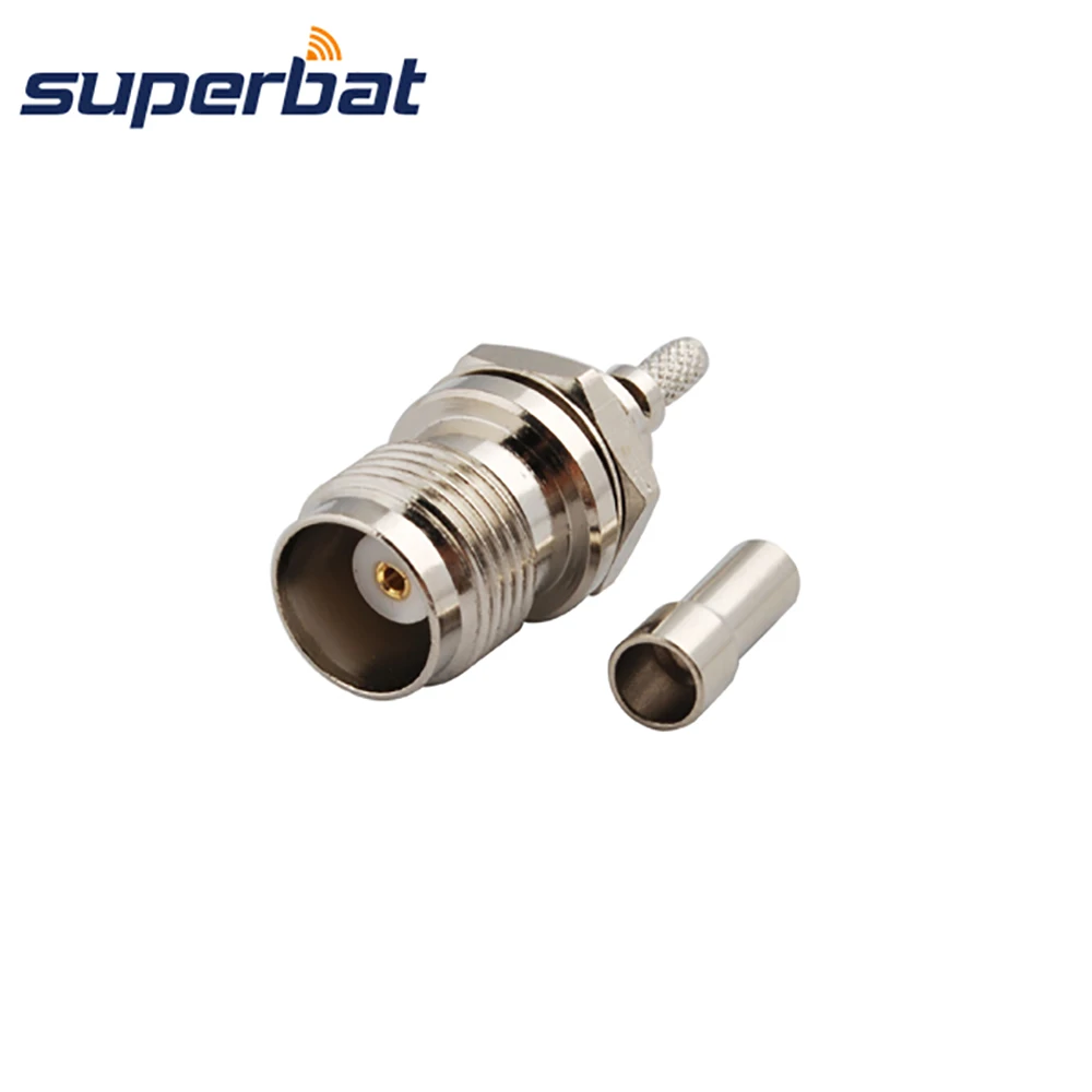 Superbat TNC Crimp Jack перегородка RF коаксиальный разъем для кабеля RG174 RG178 RG316 LMR100|Кабели