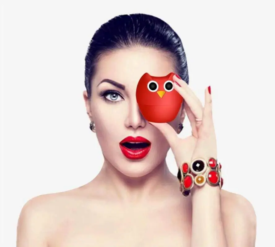 Ladies Sexy Full Lips Rich Tool Equipment Massage Silicone Owl Shape Family Body Cupping Cup |