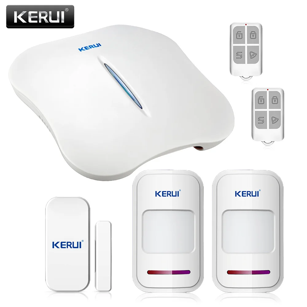 KERUI W1 Беспроводной охранных WiFi PSTN сигнализация Камера комплект мини-сигнализация устройства приложение Remote Управление - Цвет: KIT3