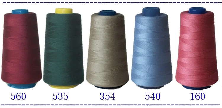 Продажа качество 40 S/2 прочная полиэфирная швейная нить для оверлог 3000 ярдов в