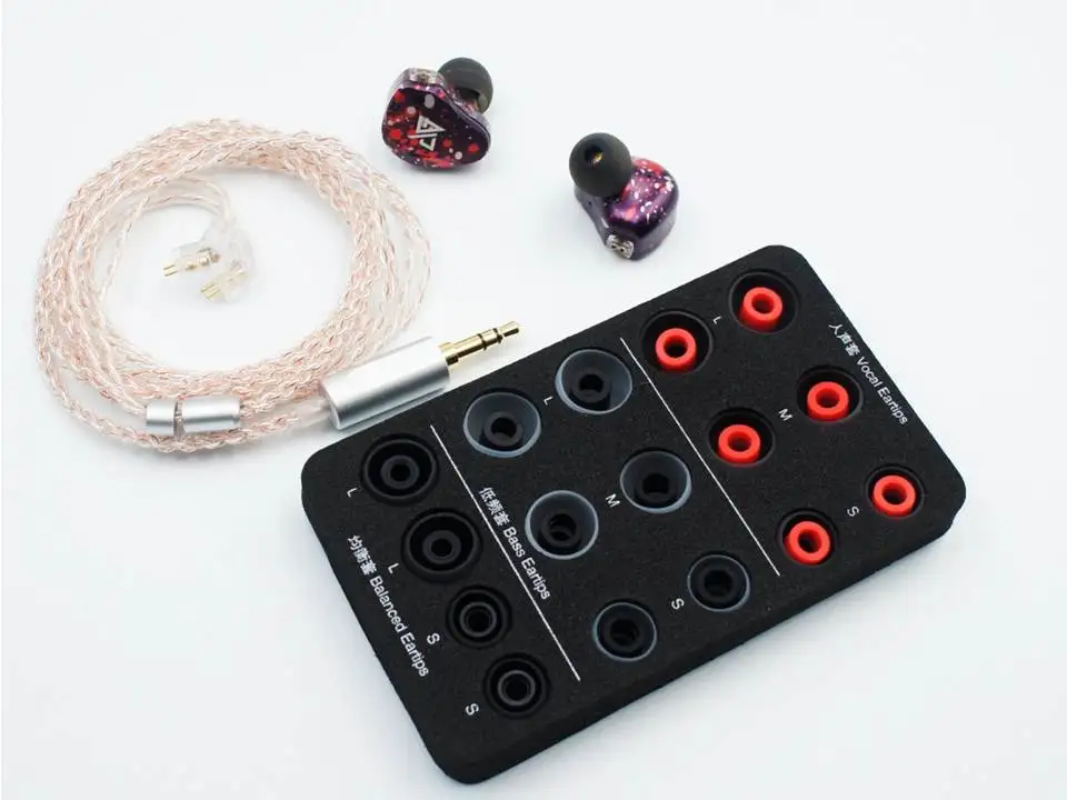 Auglamour RT 3 1 динамический + 2 BA Гибридный Драйвер 2pin 0 78 мм Съемная Hi Fi наушники