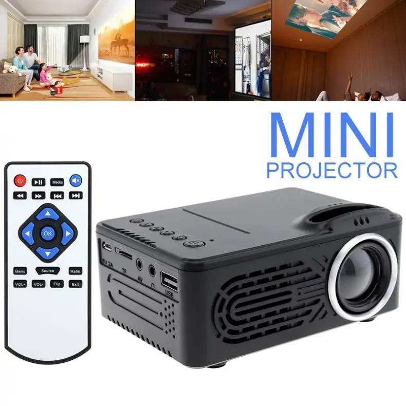 Портативный мультимедийный проектор RD814 Mini HD светодиодный Homehold с поддержкой