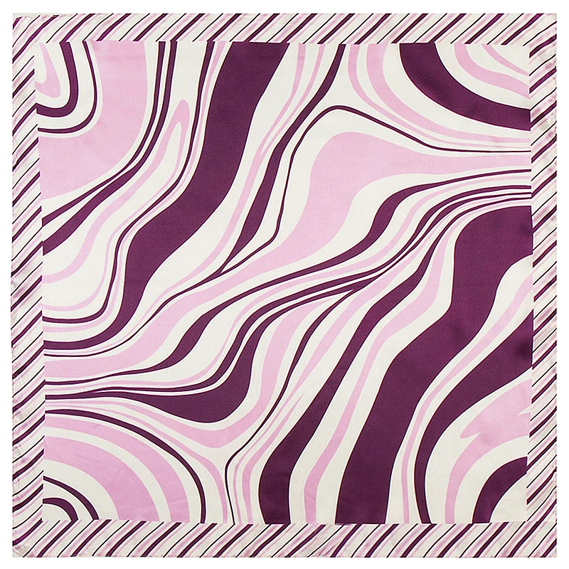 Женский шелковый шарф [POBING] весенний квадратный с принтом в европейском стиле