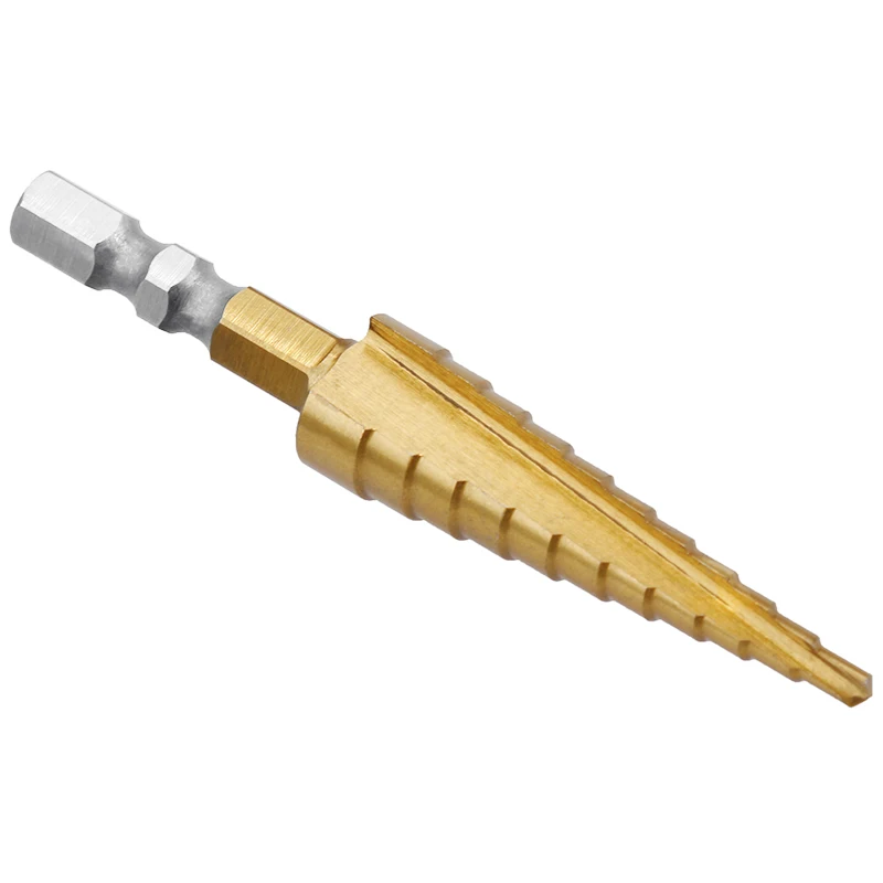 

Altkomva 3-13mm HSS Titanium Coated Stepped Drill Power Tools Carbide Drill High Speed Steel Mini Drill Bit Drill Bit Set