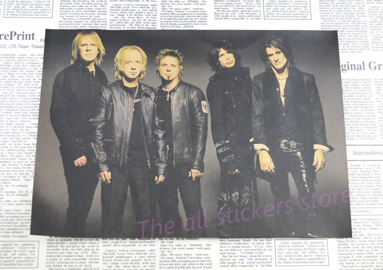 Aerosmith украшения для домашнего интерьера крафт-кислотная рок-музыка плакат рисунок core наклейки на стену/1034