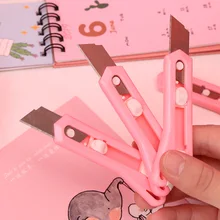 Милый принт с героями мультфильмов Kawaii, Пластик металлических художественных Ножи Студент Дети поставки Ножи Бумага резки Ножи s для школьные канцелярские принадлежности