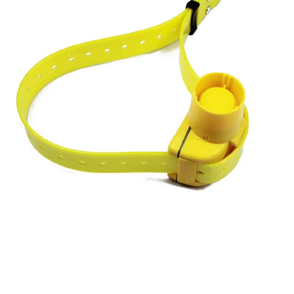 Охотничий собачий ошейник желтого цвета водонепроницаемый для маленьких
