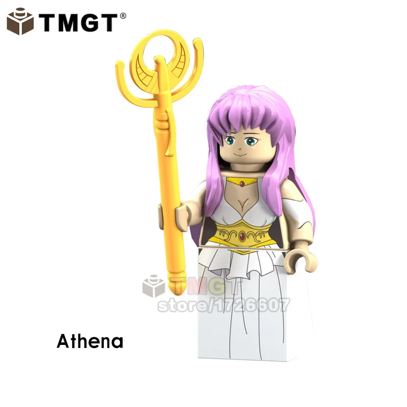 PG1150 Saint Seiya Athena строительные блоки Созвездие Hyoga для косплея канеки кэна, Гоку Rockman Zero Аниме Коллекция игрушки для детей, подарки - Цвет: PG1150