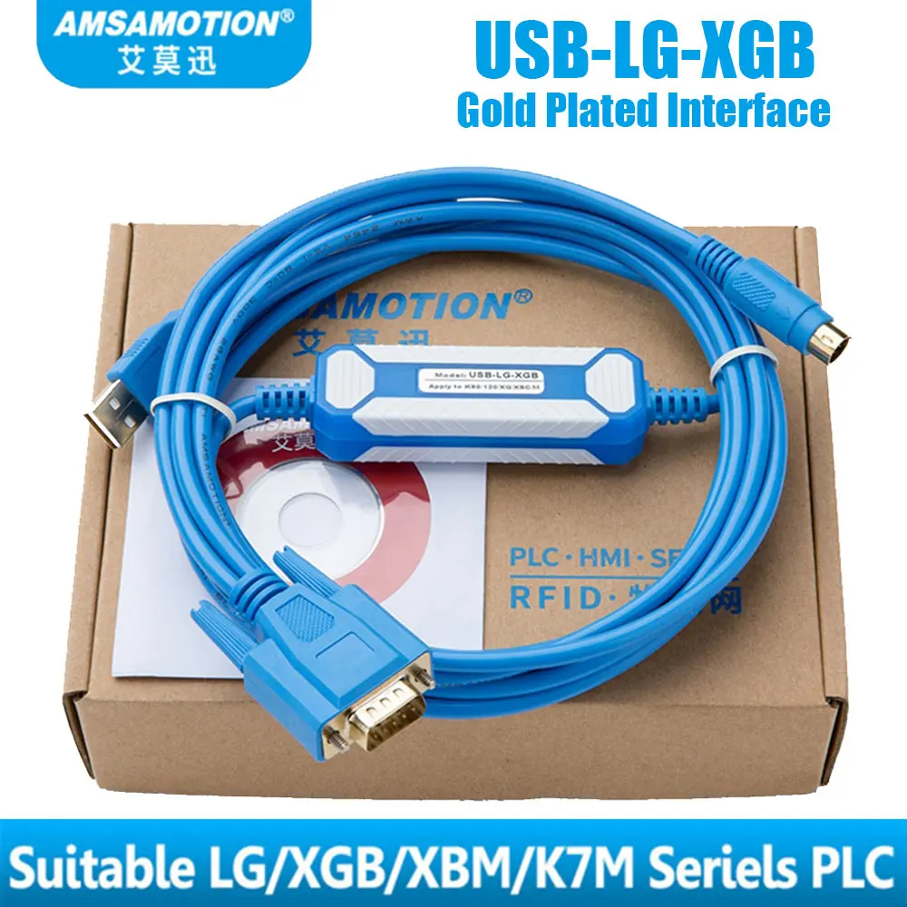 Gold Plated Version Подходит для LG LS XBC XBM K7M серии PLC Кабель для программирования USB-LG-XGB - Цвет: Gold Plated Version