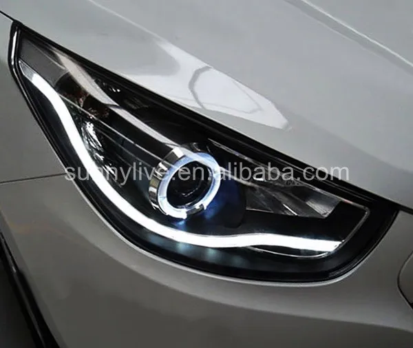 Налобный фонарь Tucson IX35 для HYUNDAI V1|angel eyes|ix35 ledled angel eyes |