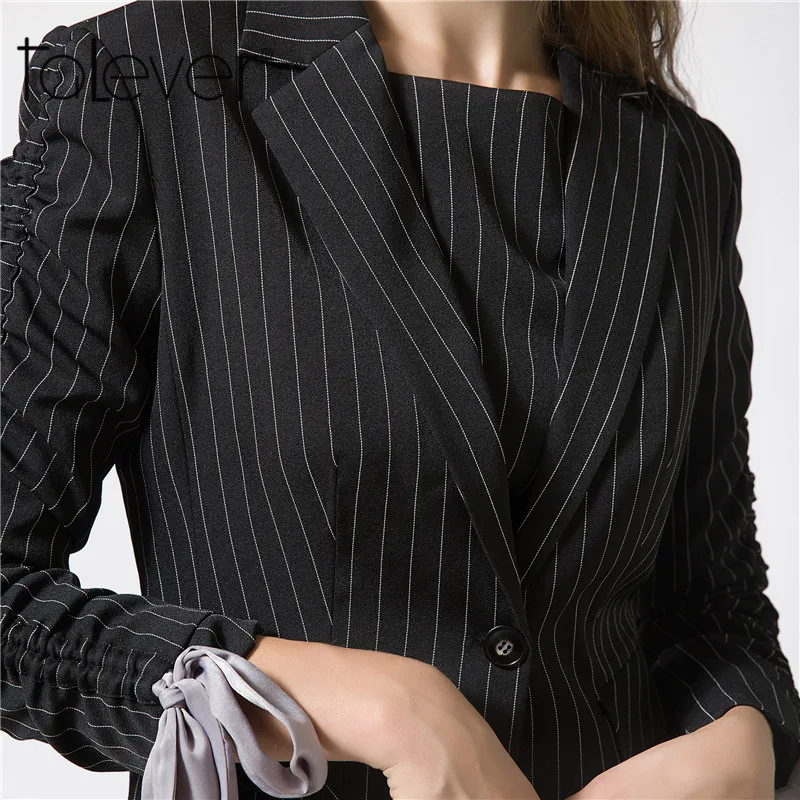 2017 Новая мода лето Для женщин Костюмы большой Размеры 3XL 4XL Полосатый Элегантный