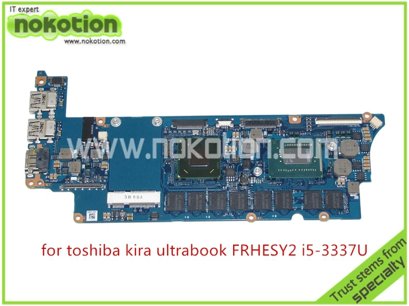 

NOKOTION материнская плата для ноутбука toshiba Kira ultrabook FRHESY2 Intel HD4000 + I5-3337U CPU Встроенная Материнская плата